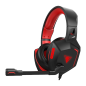 Jedel Headset GH233 3.5, USB WIRED BLACK/RED LIGHT Gaming