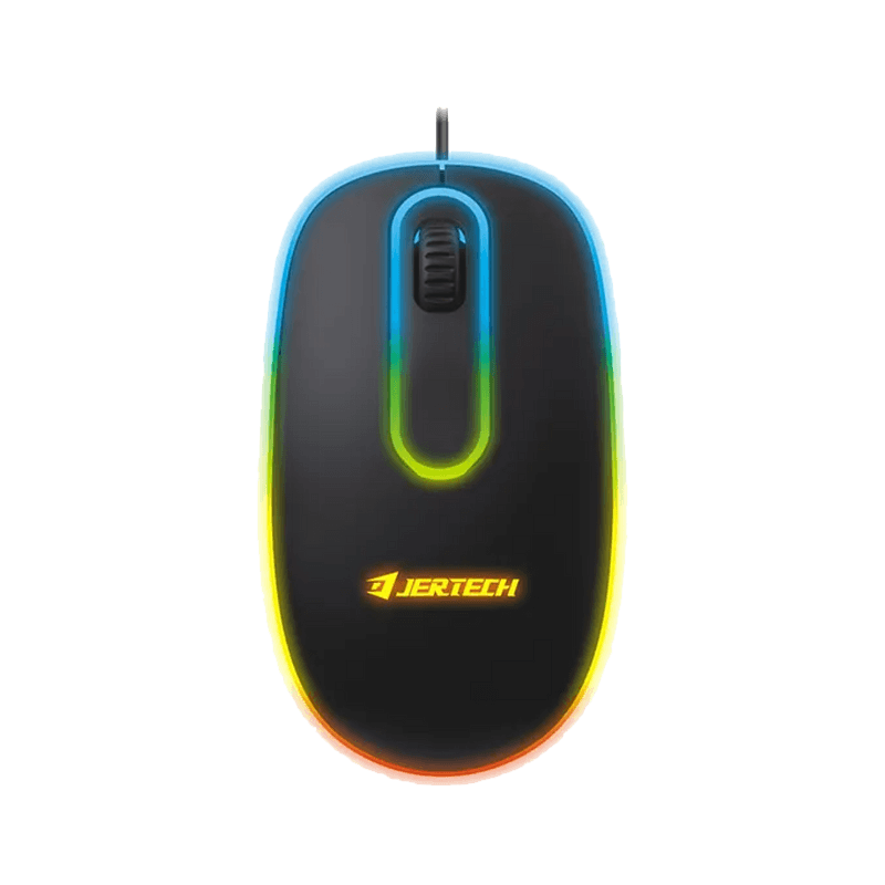 Jertech Mouse M500 Wired 4800 DPI 3 Buttons RGB Black
