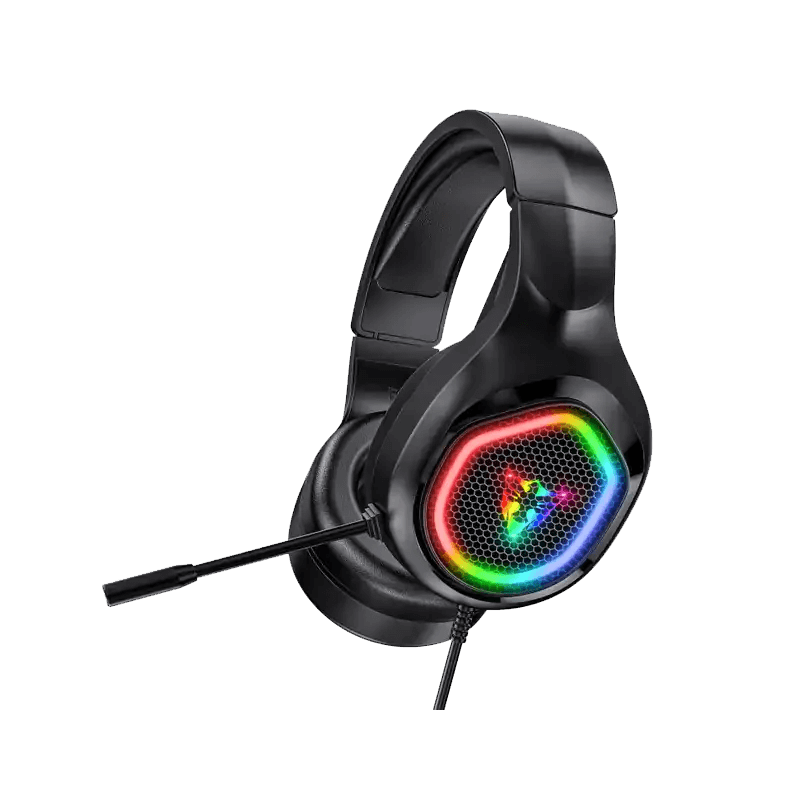 Jertech Headset G503 3.5, USB WIRED RGB BLACK Gaming