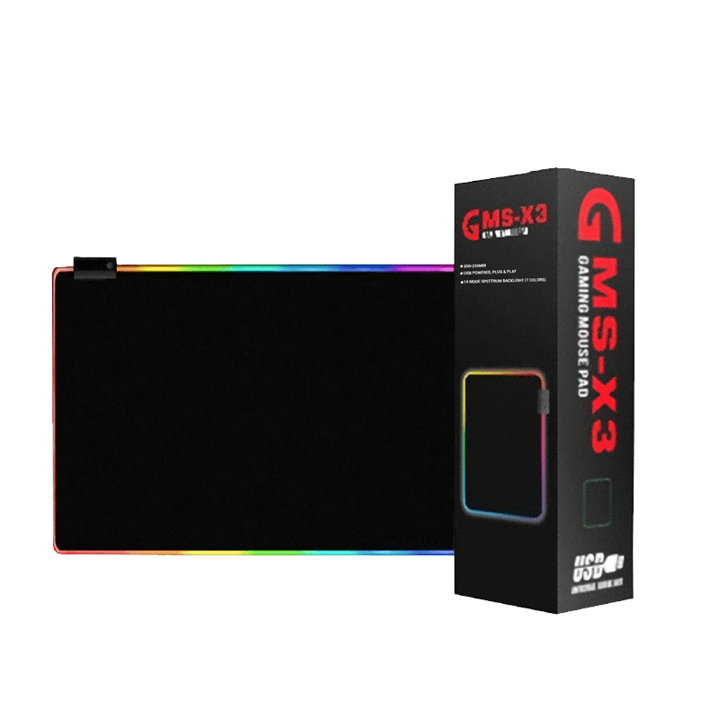 Jertech MousePad GMS-WT-5 35 x 25 RGB Black