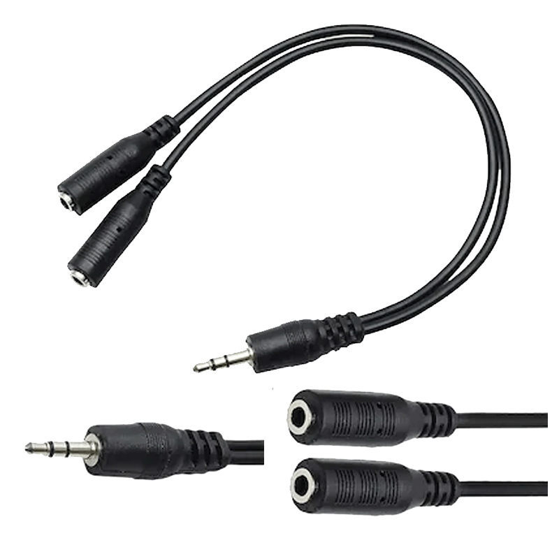 Board-x Audio Converter Line 1 Male To 2 Female Cord Two In One splitter