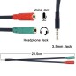 Board-x Audio Converter Line 1 Male To 2 Female Cord Two In One splitter