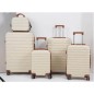 Board-X SUITCASE BAG 5 PIECES SET FOR TRAVEL BEIGE
