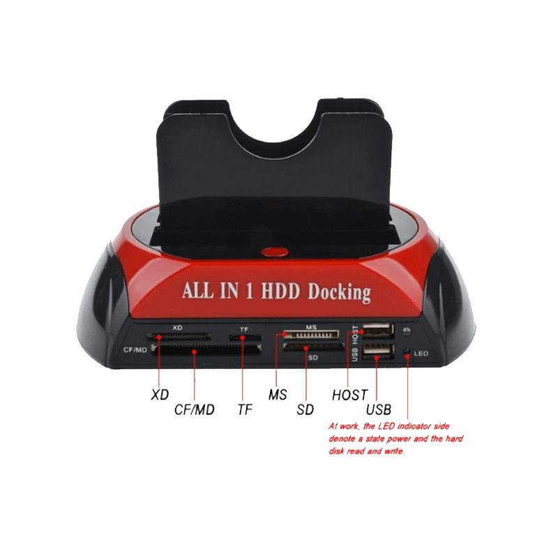 Board-x Hub 2 IDE 1 SATA USB Dual External Hard Disk Drive Docking Station 2.5 Inch 3.5 Inch