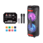 Board-x Speaker Karaoke HTM-12205 2x12.5 Inch, 2 Microphones