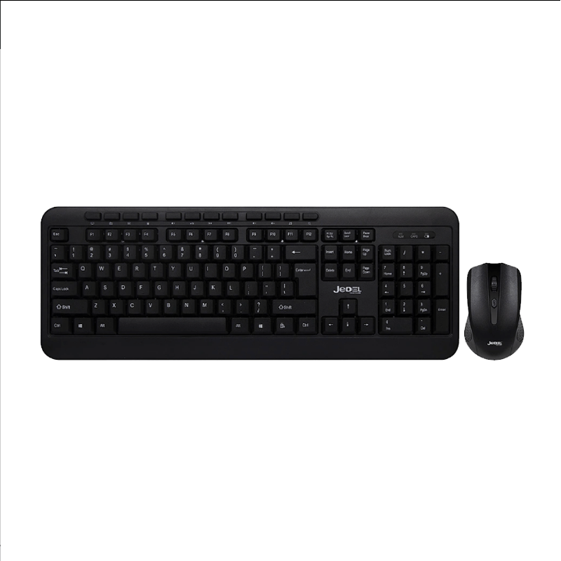 Jedel Keyboard Mouse Combo WS881 EN/AR Wireless Black Jedel Keyboard Mouse Combo WS881 EN/AR Wireless Black