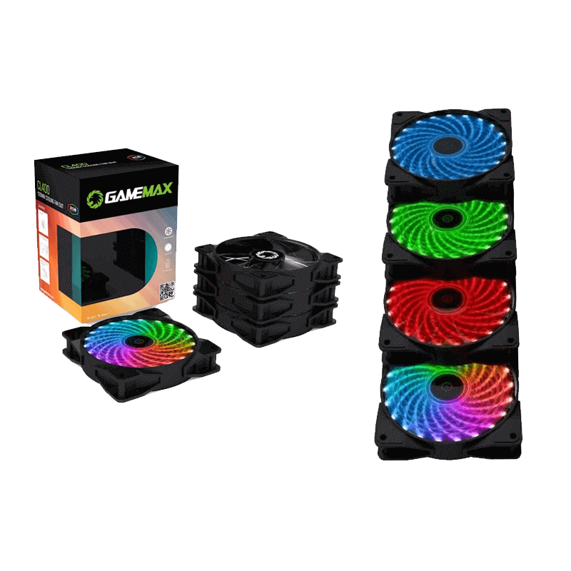 Gamemax Cooling Fan Case 4 In 1 Combo + Remote CL400