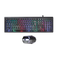 Jedel Keyboard Mouse Combo GK105 EN/AR Wired Gaming Black