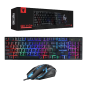 Jedel Keyboard Mouse Combo GK110 EN/AR Wired Gaming Black