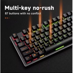 Jertech Keyboard JK510 EN Wired Gaming Mechanical RGB Black
