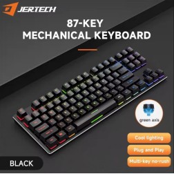 Jertech Keyboard JK510 EN Wired Gaming Mechanical RGB Black