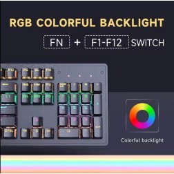 Jertech Keyboard JK520 EN Wired Gaming Mechanical RGB