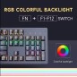 Jertech Keyboard JK520 EN Wired Gaming Mechanical RGB