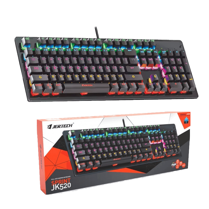 Jertech Keyboard JK520 EN Wired Gaming Mechanical RGB