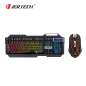 Jertech Keyboard Mouse Combo KM950 EN/AR Wired Gaming Mechanical RGB Black