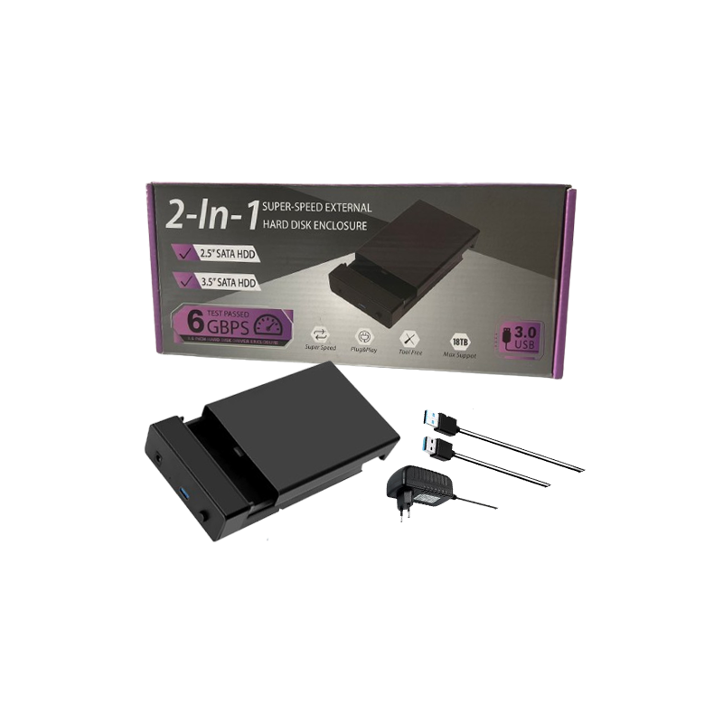 Board-x Hdd Enclosure Sata 3.5 & 2.5 inch USB 3.0 12v power Docking Station