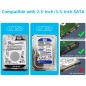 Board-x Hdd Enclosure Sata 3.5 & 2.5 inch USB 3.0 12v power Docking Station