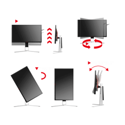 AOC monitor 24" 165Hz Qhd Vga, Hdmi, Usb Gaming 2560 X 1440 AG241QG