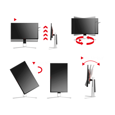 AOC monitor 24" 165Hz Qhd Vga, Hdmi, Usb Gaming 2560 X 1440 AG241QG
