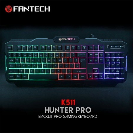 Fantech Keyboard Usb K511 Hunter Pro Gaming