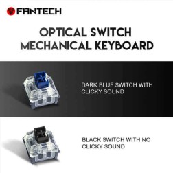 Fantech Keyboard Usb Gaming Mk872 Rgb Optilite Tkl