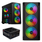 Board-X Case Bx1 Psu 850W Acylic Side Rainbow Fan Board-X Case Bx1 Psu 850W Acylic Side Rainbow Fan