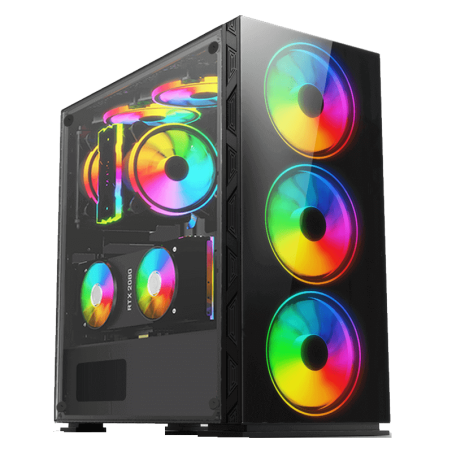 Board-X Case Bx6 Glass Acylic Side Rainbow Fan