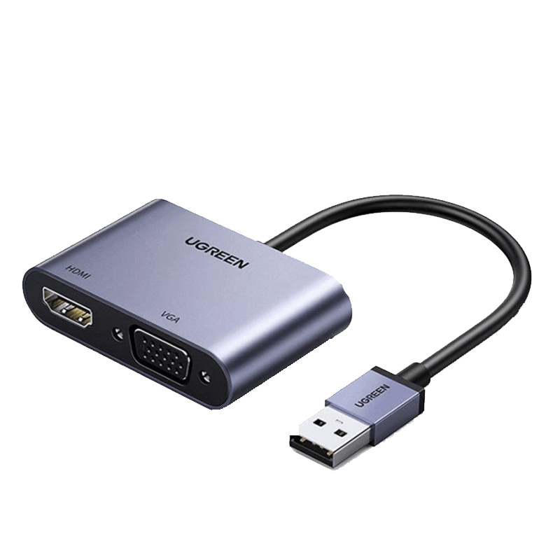 Ugreen Adapter Usb 3.0 To Hdmi , Vga Converter, Full Hd Cm449-20518 Ugreen Adapter Usb 3.0 To Hdmi , Vga Converter, Full Hd Cm449-20518