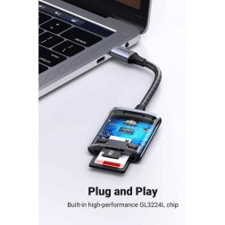 Ugreen Usb-C High Speed 2-In-1 Card R,A84:T84 Reader Cm401 - 80888