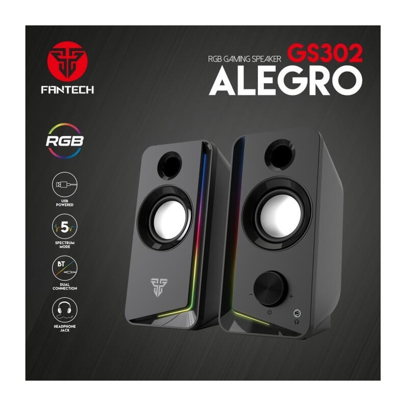 Fantech Speaker Gs302 Alegro Bluetooth And Wired Rgb Gaming & Music Fantech Speaker Gs302 Alegro Bluetooth And Wired Rgb Gaming & Music