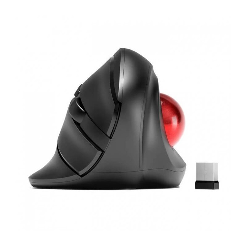 Micropack Mouse Mp-V02W Ergonomic Vertical Wireless Trackball (Black)