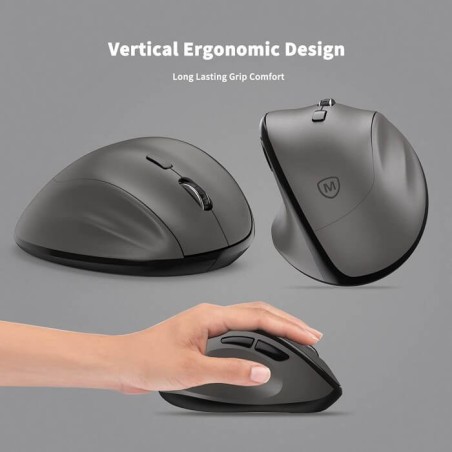 Micropack Mouse Mp-V01W Ergonomic Wireless Silent Switch (Gray)