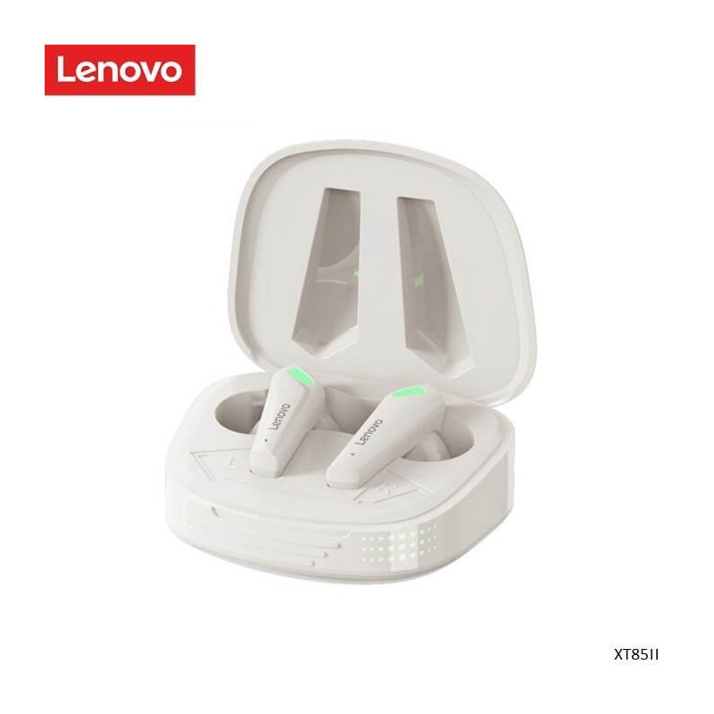Lenovo Earphone Tws Wireless Bluetooth 5.1 Gaming Earbuds Xt85Ii (White)