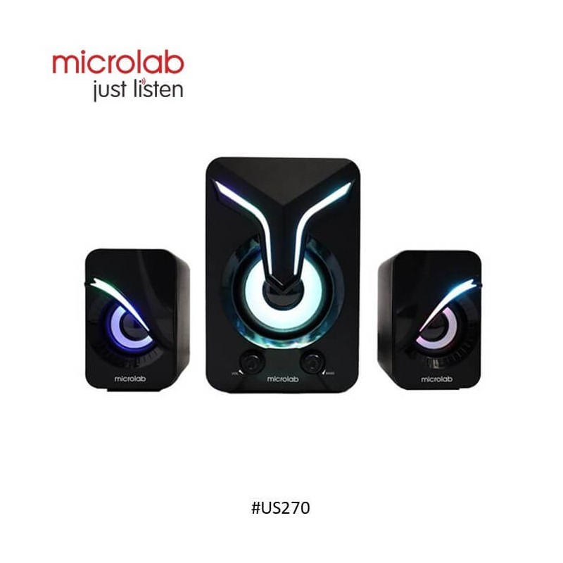 Microlab Speaker U270 2.1Chanel Rgb 3.5mm Jack Microlab Speaker U270 2.1Chanel Rgb 3.5mm Jack