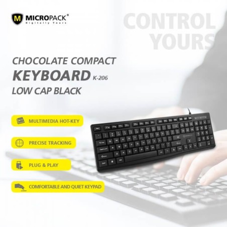 Micropack Keyboard K-206 Compact Wired