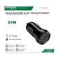 Ugreen Charger Car 24W Dual Usb Fast For Phone And Tablet 50875