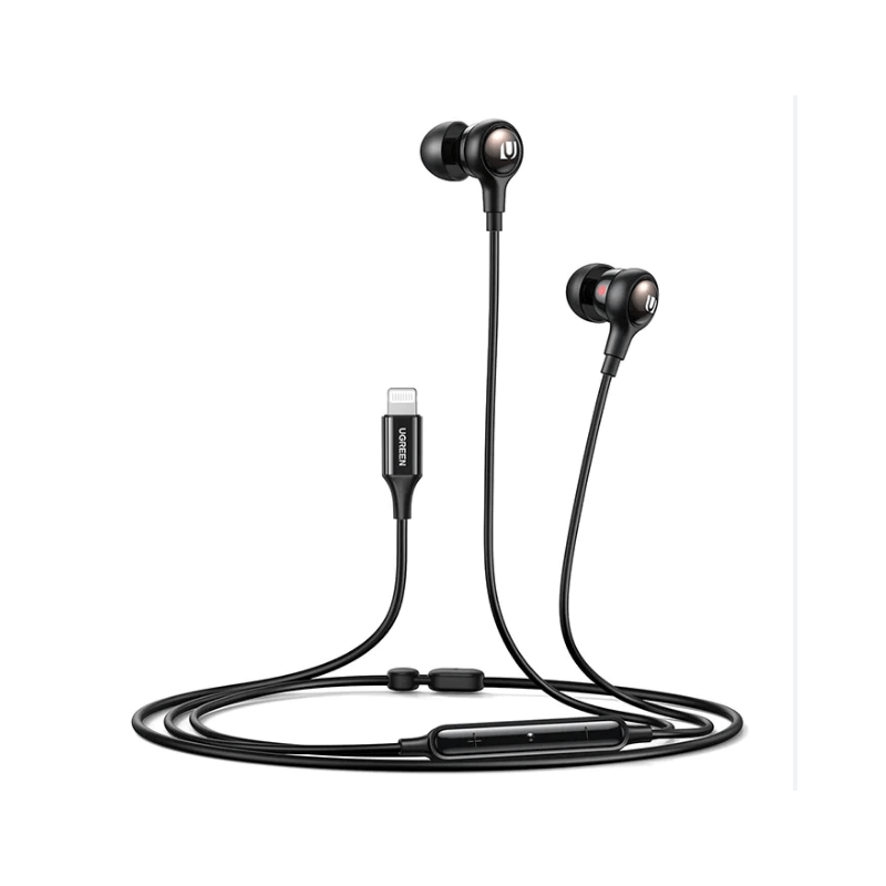 Ugreen Earphones Mfi Certified Lightning Wired With Microphone, Noise Isolation, Powerful Bass 30631 Ugreen Earphones Mfi Certified Lightning Wired With Microphone, Noise Isolation, Powerful Bass 30631