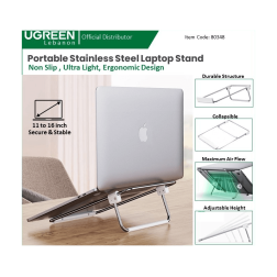 Ugreen Stand Stainless Steel Laptop , Foldable & Portable From 11 To 16 Inch 80348