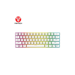Fantech Keyboard Mk857 Maxfit61 Rgb Wired Mechanical Gaming White Edition