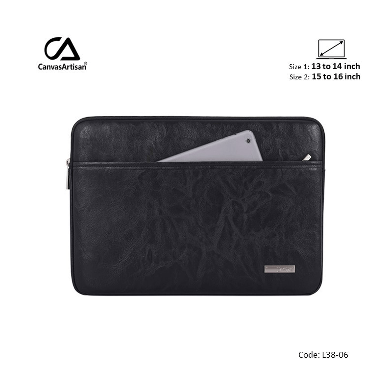 canvasartisan sleeve laptop Slim L38-06 Black 15
