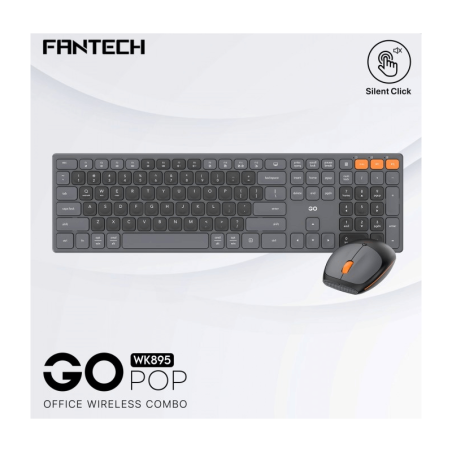 FANTECH WK895 GO POP WIRELESS COMBO (GRAY)