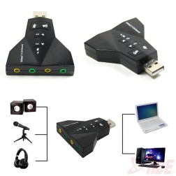 Board-X Sound Card Usb External 7.1 Channel 2 inputs