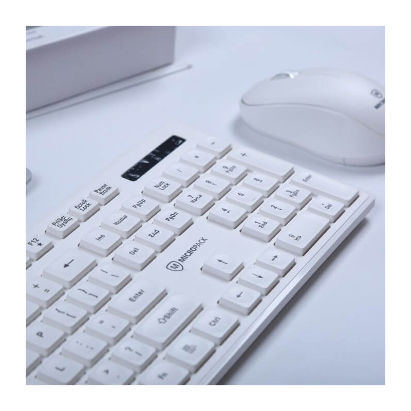 Micropack Keyboard & Mouse Km-237W Wireless Combo Ultra Slim & Ergo Design
