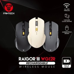 Fantech Mouse WG12R RAIGOR III RECHARGEABLE WIRELESS GAMING BEIGE