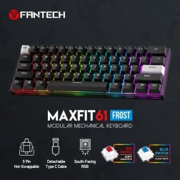 FANTECH MK857 MAXFIT61 RGB WIRED MECHANICAL GAMING KEYBOARD (BLACK)