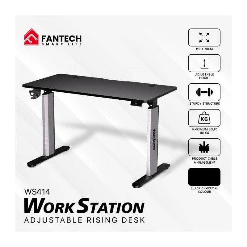 FANTECH WS414 WORK STATION ADSJUSTABLE RISING DESK (BLACK)