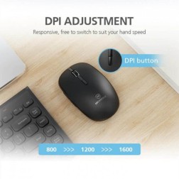 Micropack ARABIC Keyboard & Mouse Km-228W Wireless Combo Ultra Slim & Ergo Design