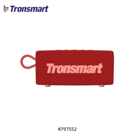 TRONSMART TRIP 10W WATERPROOF BLUETOOTH PORTABLE OUTDOOR SPEAKER WITH BUILT IN BATTERY, UP TO 20 HOURS PLAYTIME 797552 (RED)