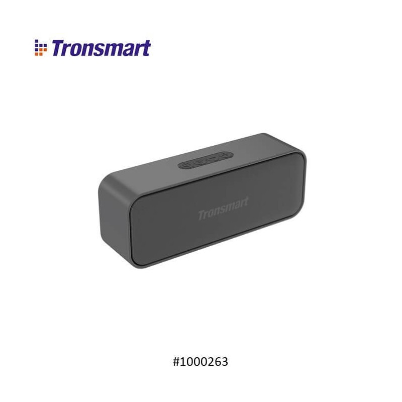 TRONSMART T2 MINI 10W BLUETOOTH PORTABLE OUTDOOR SPEAKER WITH BUILT IN BATTERY, UP TO 18 HOURS PLAYTIME 1000263 (GRAY)