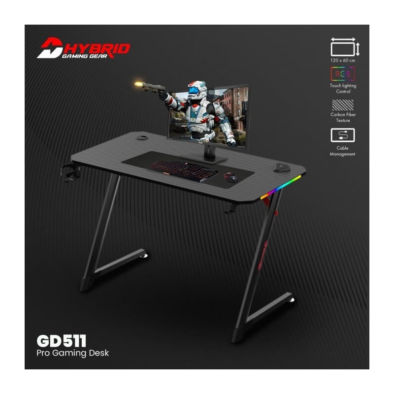 FANTECH DHYBRID GD511 RGB LED GAMING DESK